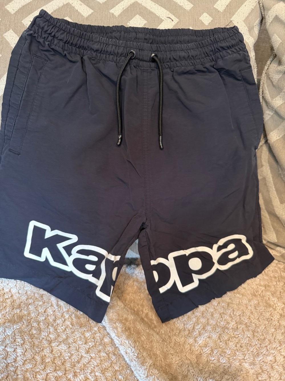Kappa Navy Shorts with White Logo